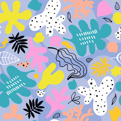 Bright abstract floral pattern