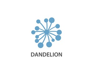 Obraz premium Dandelion flower logo