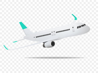 Plane vector,Plane on the transparent background,concept of plane,vector illustration.