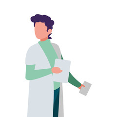 male doctor professional character