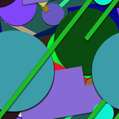 Flat material design - Creative vector trend seamless