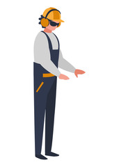 industrial worker avatar character