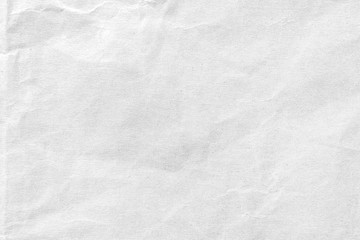 White crumpled paper texture background. Close-up.