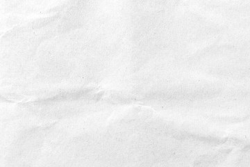 White crumpled paper texture background. Close-up.