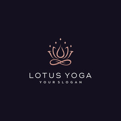 lotus yoga logo design