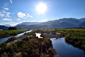 釜無川河川敷 富士川大橋方面