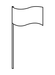 success flag isolated icon