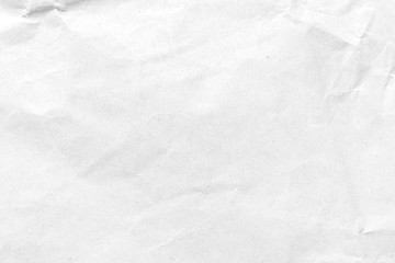 White crumpled paper texture background. Close-up.