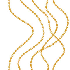 Baroque golden chain background.Seamless pattern. seamless pattern with chains. Vector patch for print, fabric, scarf