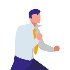 elegant businessman celebrating character