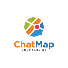 bubble chat map logo © kirania