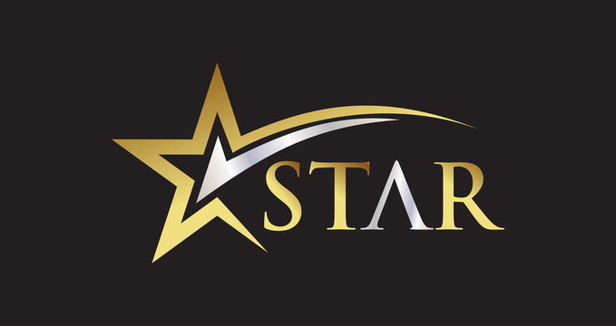 Five Star Golden Logo Vector Design PNG Images | EPS Free Download - Pikbest