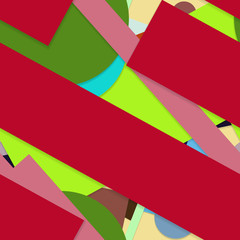 Flat material design - Creative vector trend seamless