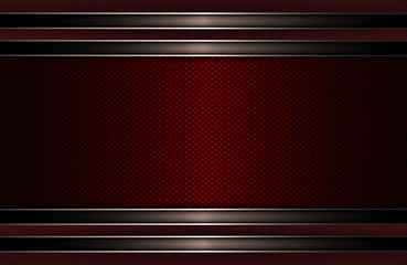 Geometric abstract textural red dark design with edging - obrazy, fototapety, plakaty