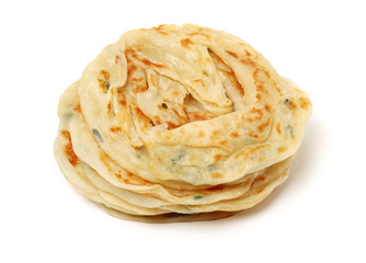 chinese pancakes on White Background