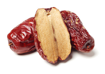 Obraz premium red date on white background