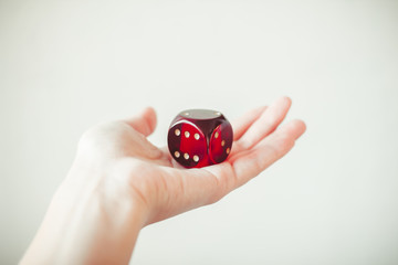 dice for games in hand