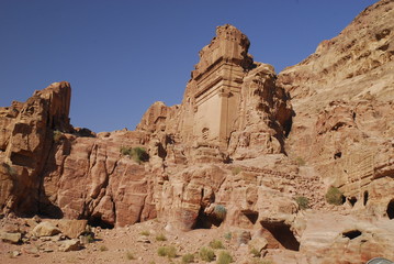 Fototapeta premium Desert View of Wadi Ram and Petra Jordan