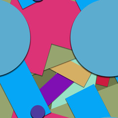 Flat material design - Creative vector trend seamless