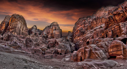 Desert View of Wadi Ram and Petra Jordan