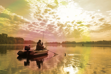 Obraz na płótnie Canvas autumn fishing