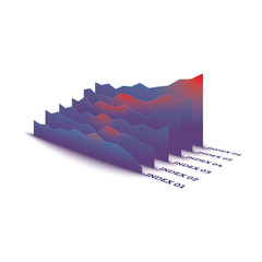 Diagram with areas icon. Charts & Diagramms icons universal set for web and mobile