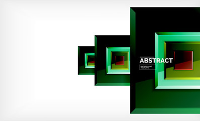 Square geometric background