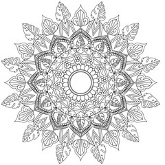 Mandala Intricate Patterns. Vintage decorative pattern.Hand drawn background.Suitable for printing on fabric and paper. Arabic, Islam,Indian, ottoman motifs.You can change the background.
