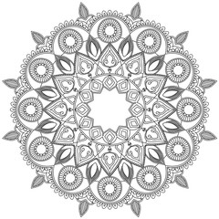 Mandala Intricate Patterns. Vintage decorative pattern.Hand drawn background.Suitable for printing on fabric and paper. Arabic, Islam,Indian, ottoman motifs.You can change the background.