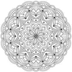 Mandala Intricate Patterns. Vintage decorative pattern.Hand drawn background.Suitable for printing on fabric and paper. Arabic, Islam,Indian, ottoman motifs.You can change the background.