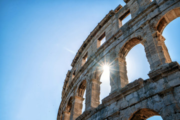The Pula Arena is the famous Roman amphitheater in Pula, Istria, Croatia, Europe. It was...