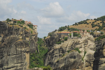 Views of the and monasteries mountains of Greece