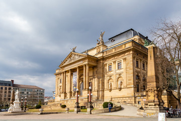 Obraz premium Wiesbaden, das Staatstheater. 21.03.2019