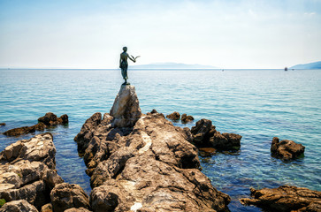 The historic statue of Maiden with the seagull is a symbol, not only of Opatija, but the entire...