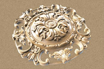 Ancient architectural images of a decor, art decoration and scenery.