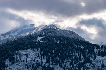 mountains in winter, Manali, Himachal Pradesh