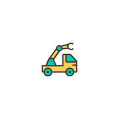Crane icon design. Transportation icon vector design