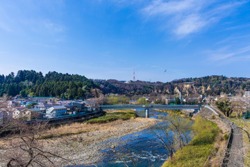 Fototapeta premium 杜の都仙台の評定河原橋