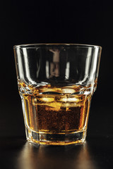 Close-up of glass with whiskey