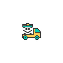Lifter icon design. Transportation icon vector design