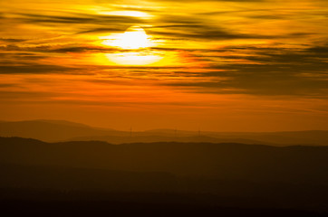 Fototapeta na wymiar zachód słońca