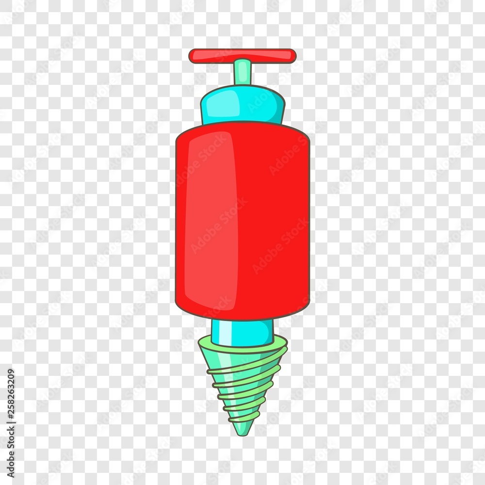 Poster jackhammer icon in cartoon style isolated on background for any web design