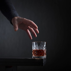 Conceptual image on the subject of alcoholism.