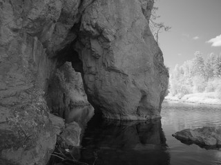 Infra red photo. Another vision. Russia, Ural, Yekaterinburg