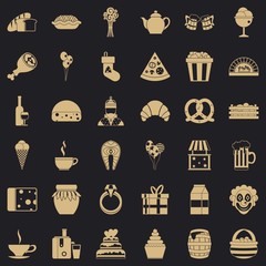 Bounty icons set. Simple style of 36 bounty vector icons for web for any design