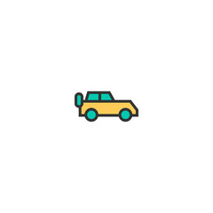Obraz na płótnie Canvas Car icon design. Transportation icon vector design