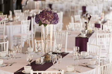 Wedding reception table decor