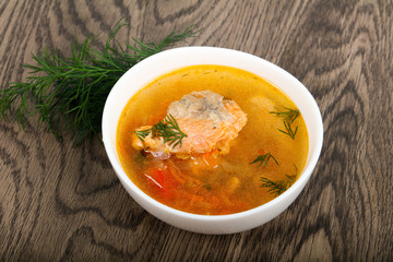 Salmon soup
