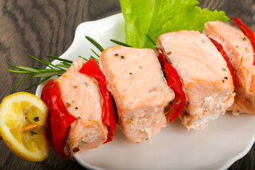 Salmon Skewer