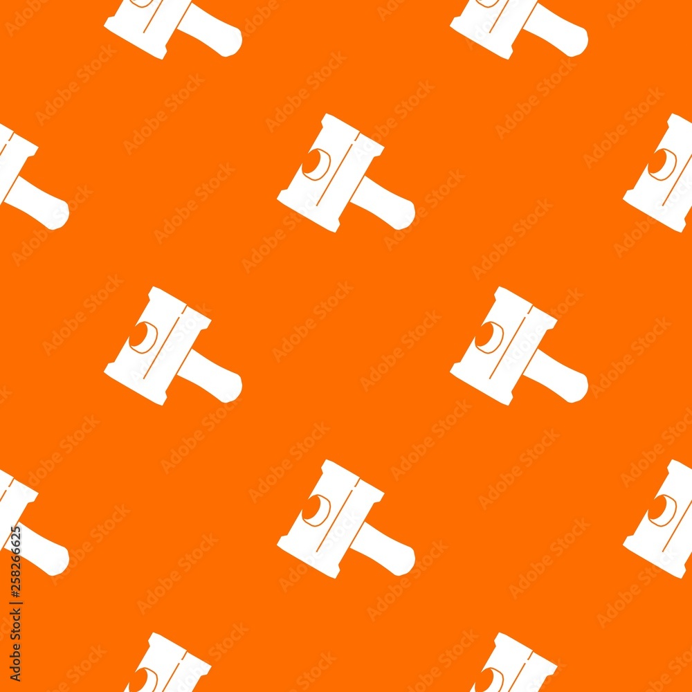 Poster big sledgehammer pattern vector orange for any web design best